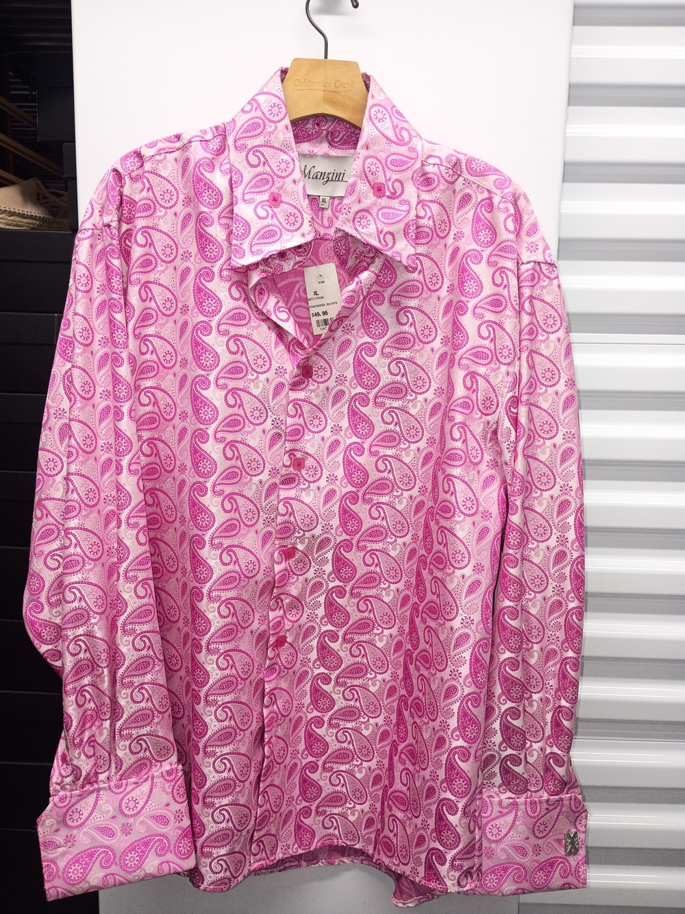 Pink Paisley Long-Sleeve Dress Shirt - Picture 2 of 6